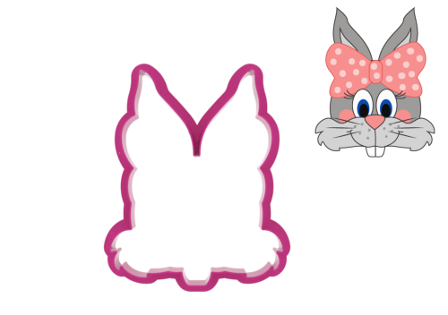 Foremka PANI KRÓLIK Z KOKARDĄ.png