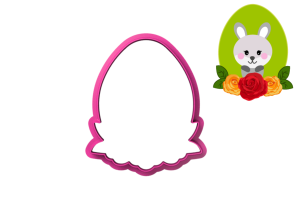 Foremka PISANKA Z KWIATAMI I LISTKAMI