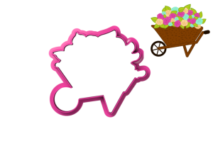 Foremka TACZKA Z KWIATAMI