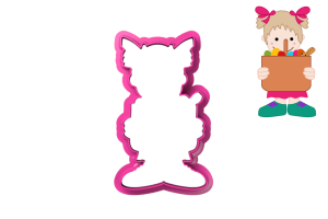 Foremka DZIEWCZYNKA Z KOSZYCZKIEM