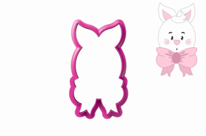 Foremka KRÓLIK Z DUŻĄ KOKARDĄ