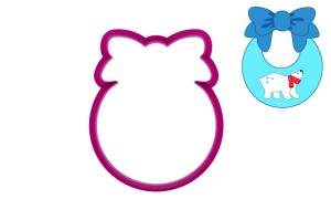 Foremka ŚLINIACZEK Z KOKARDĄ