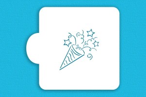 SZABLON Rożek z konfetti