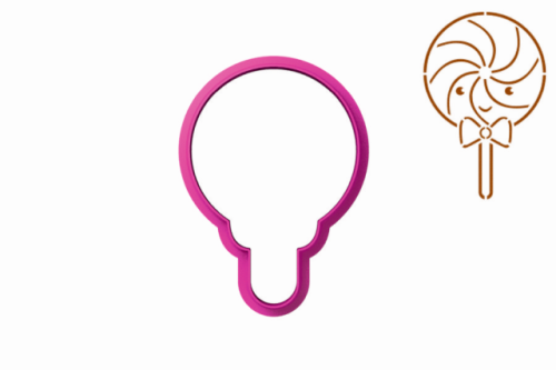 Foremka LIZAK + szablon Lizak z kokardą.png