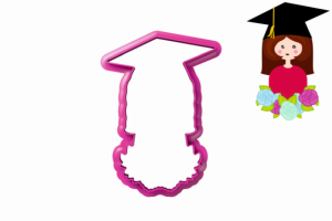 Foremka ABSOLWENTKA Z KWIATAMI