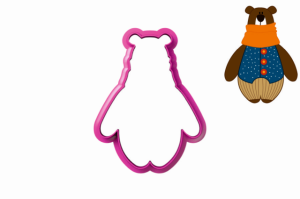 Foremka GRUBY MIŚ W SZALIKU