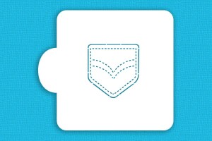 SZABLON Przeszywana kieszonka