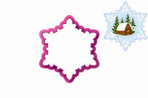 Foremka ŚNIEŻYNKA FILIGRANOWA