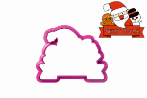 Foremka BANER Z MIKOŁAJEM, CIASTKIEM I BAŁWANKIEM