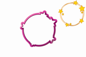 Foremka PLAKIETKA Z GWIAZDKAMI