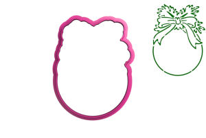 Foremka BOMBKA DO WŁASNEJ DEKORACJI + szablon