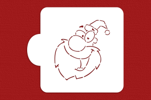 SZABLON Radosny Mikołaj - kolorowanka / kontur