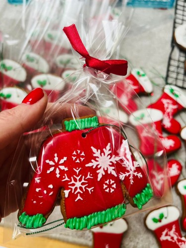 Dekor - śnieżynki - Cookies by Miscow.jpg
