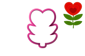 Foremka KWIATEK VII Z SERCEM