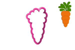 Foremka POFALOWANA MARCHEWKA