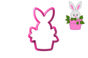 Foremka KRÓLIK / USZY W DONICZCE