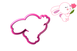 Foremka KRÓLIK Z TULIPANEM