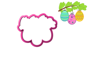 Foremka GAŁĄZKA Z PISANKAMI