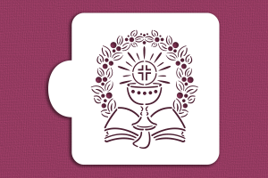SZABLON Kielich z wiankiem i Biblią