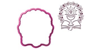 Foremka KIELICH Z WIANKIEM I BIBLIĄ + szablon