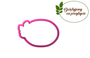 Foremka PLAKIETKA OWALNA Z LISTKAMI