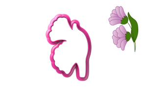 Foremka PODWÓJNE KWIATY