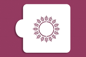 SZABLON Ramka komunijna z kłosami