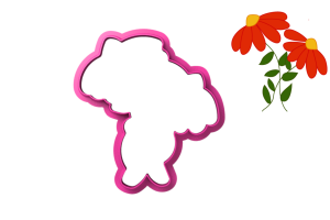 Foremka DWA KWIATKI Z PROFILU