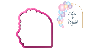 Foremka PLAKIETKA ŚCIĘTY OWAL Z BĄBELKAMI