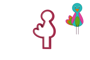 Foremka PTASZEK Z DŁUGIMI NOGAMI