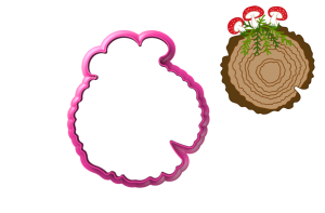 Foremka PLASTER DRZEWA Z GRZYBKAMI