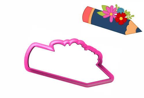 Foremka KREDKA Z KWIATAMI I LISTKAMI.png