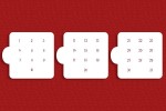 SZABLONY Mini liczby do kalendarza - do wyboru