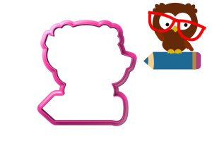 Foremka SOWA W OKULARACH NA KREDCE