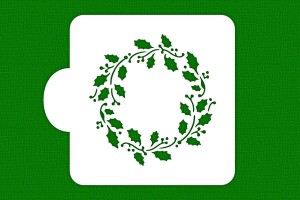 SZABLON Wianek z ostrokrzewu