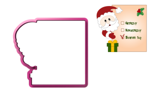 Foremka KARTKA Z MIKOŁAJEM I PREZENTEM