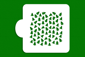 SZABLON Tło mini choinki