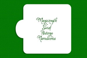 SZABLON Magicznych Świąt Bożego Narodzenia - w pionie