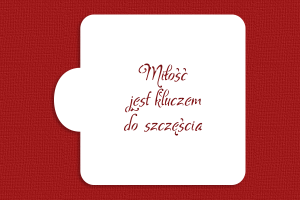 SZABLON Miłość jest kluczem do szczęścia II