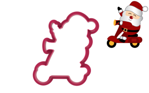 Foremka MIKOŁAJ NA SKUTERZE