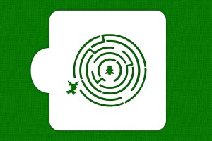 SZABLON Labirynt z reniferem