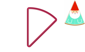 Foremka TRÓJKĄT 1/8 KOŁA