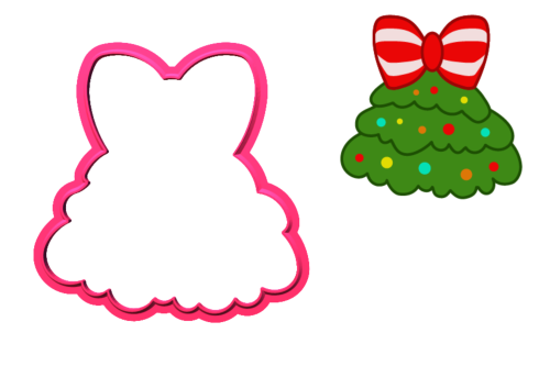 Foremka CHOINKA Z KOKARDĄ II.png