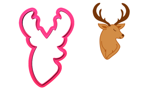 Foremka JELEŃ Z POROŻEM.png