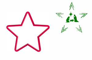 Foremka GWIAZDA + szablon Stajenka w gwiazdce