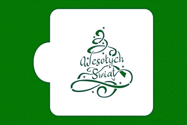 Wesołych Świąt z choinkową wstążką.png