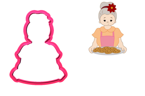 Foremka BABCIA Z TACĄ Z CIASTECZKAMI.png