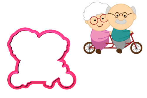 Babcia z dziadkiem na rowerze.png