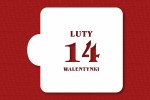 SZABLON Walentynki - kartka z kalendarza