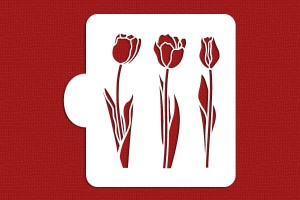 SZABLON Trzy tulipany